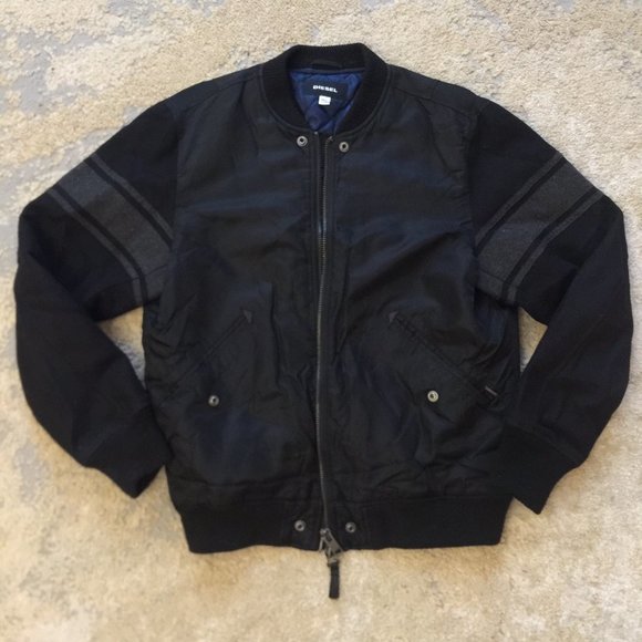 Diesel Wool and Nylon Bomber jacket Sz M - Picture 1 of 10